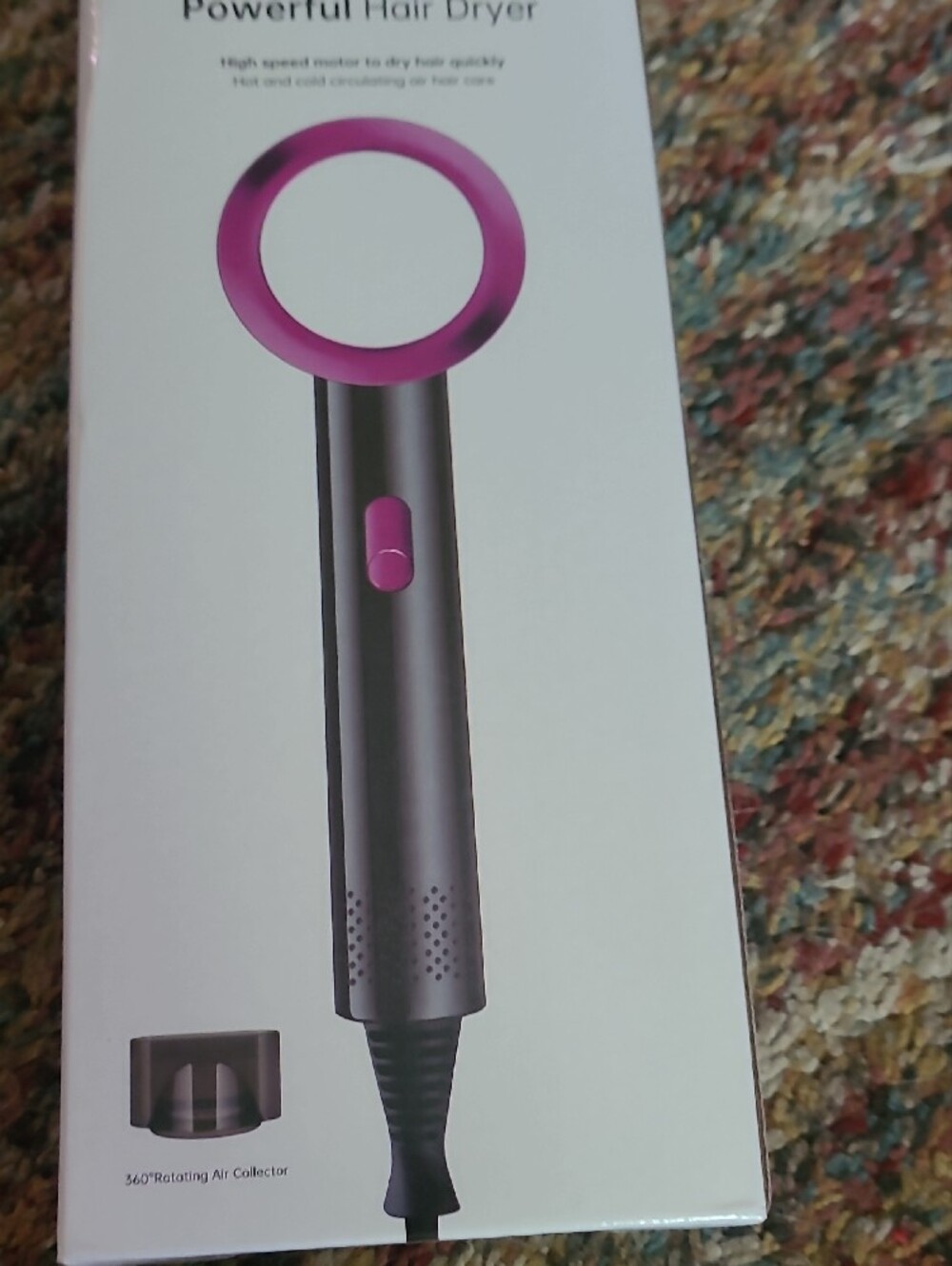 NEW In Box Powerful Pink Ring Hair Dryer - Unbranded - Picture 6 of 8